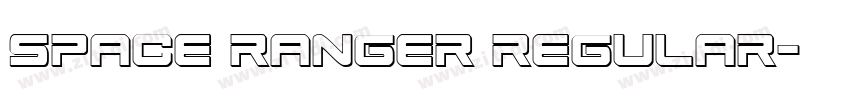 space ranger regular字体转换